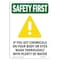 Signmission OSHA, 10" Height, Rigid Plastic, 10" H, Portrait, If You Get Chemicals OS-SF-P-710-V-11168 - alternate 1